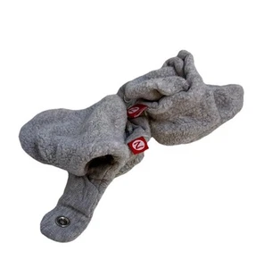 Preowned Zutano Gray Baby Booties- Size 3 Months Soft Snaps Barely Used - Picture 1 of 14