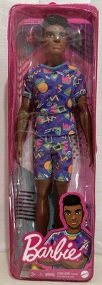 Barbie Fashionistas Doll #162, AA Ken Rooted Curly Hair, NRFB - Image 1 of 4