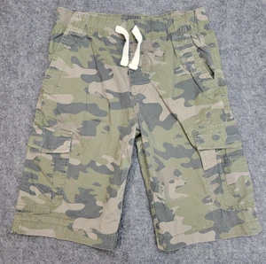 Lucky Brand Shorts Boys 10/12 Green Camo Cargo Outdoor Utility Stretch Y2K - Picture 1 of 10