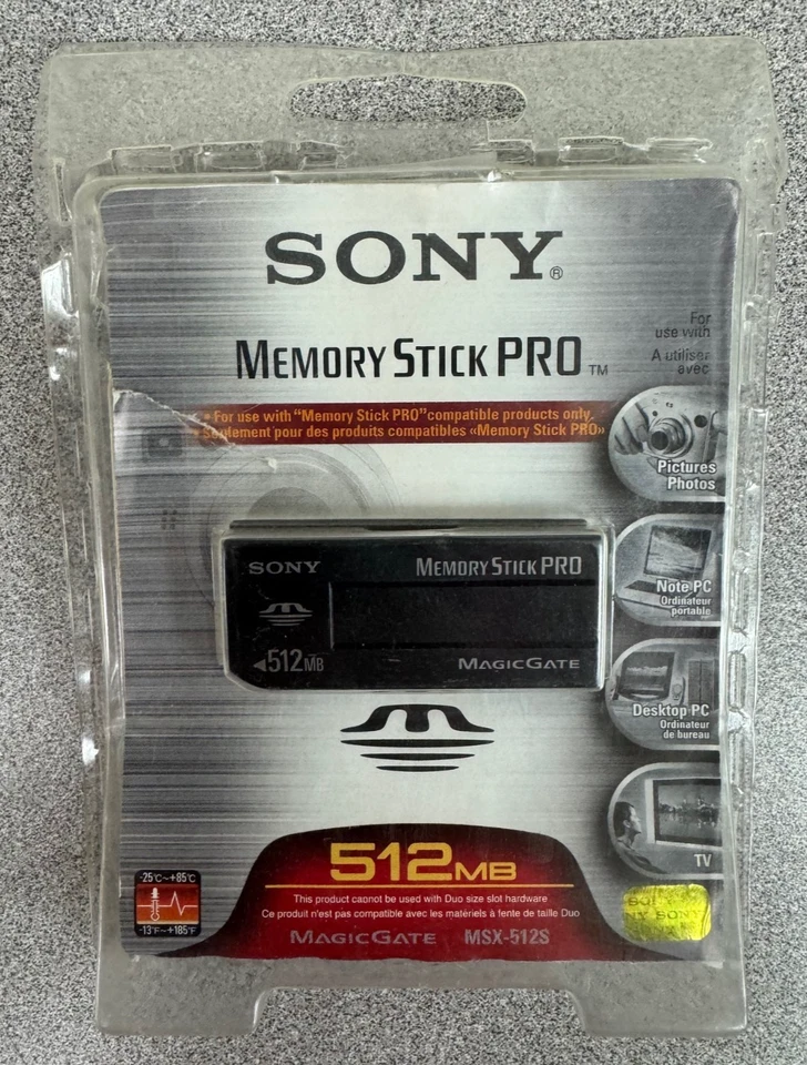 SONY 512MB Memory Stick Pro MSX-512S  - Image 1 of 4