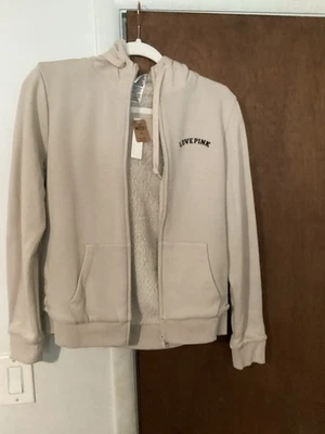 Victoria Secrets Love Sudadera con Capucha Rosa Sherpe Cremallera Completa S/P Nueva con Etiquetas Foto 1 de 4