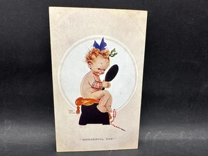 Postal de San Valentín de Mabel Lucie Attwell 973 de colección sin usar rara - Imagen 1 de 9