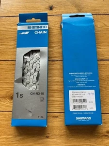 Shimano CN-NX 10 1 Speed Chains 114 links New x 2 - Picture 1 of 2