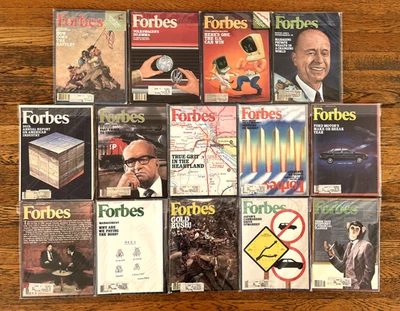 Forbes Magazine Vintage Lot 1981-1984 14 Issues — 第 1/4 张图片
