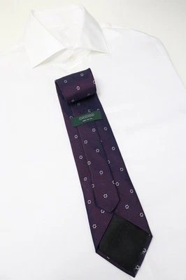 Corbata Para Hombre Talla Única Púrpura Oscuro Con Patrón Floral - Imagen 1 de 4
