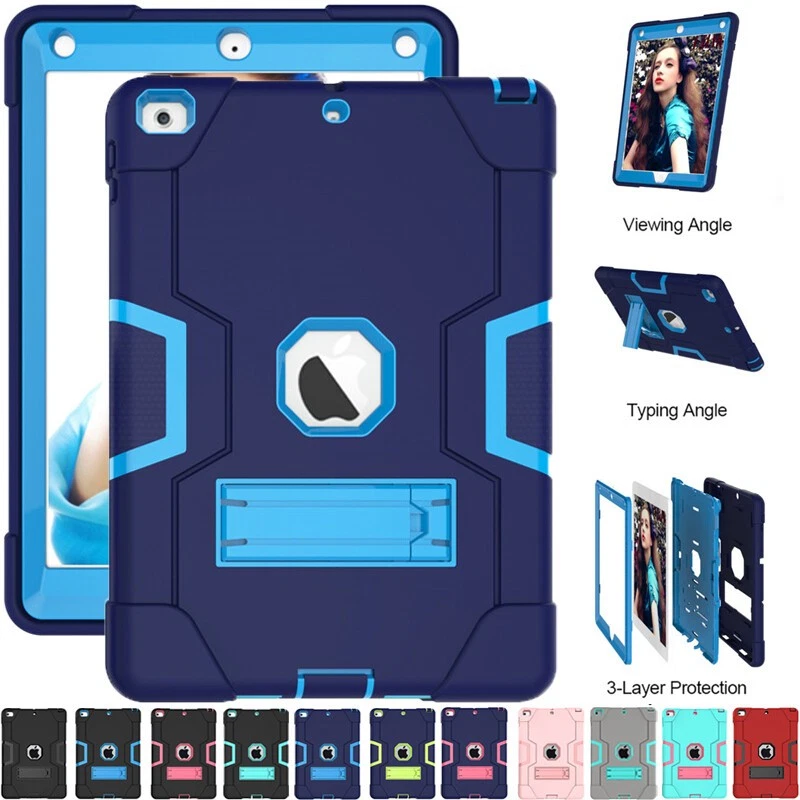 Funda protectora resistente a prueba de golpes para iPad 5/6/7/8/9/10/11ª generación Air Pro 11 12,9" Foto 1 de 4