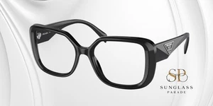 PRADA PR 10ZV 1AB1O1 Black Demo Lens 51 mm Women's Eyeglasses - Picture 1 of 2