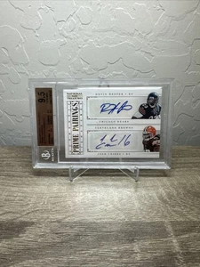 2012 Panini National Treasures Devin Hester Josh Cribbs Dual Auto /25 BGS 9.5/9 - Picture 1 of 1