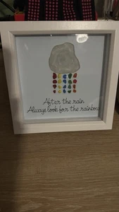 Sea Glass Art Multicoloured Framed Wall Picture - Handmade Gift - Picture 1 of 2