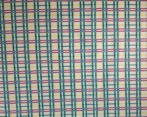 DURALEE WEXFORD PLAID RED GREEN CURTAIN CUSHION FABRIC BY THE YARD 54"W - Picture 1 of 5