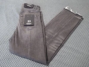 Mica denim super high slim crop button fly jean size 25 - Picture 1 of 12