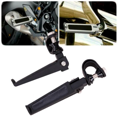 Motorcycle Foot Pegs Rests 1"~1-1/4" Highway Engine Crash Bar For Harley Tpuring — 第 1/4 张图片