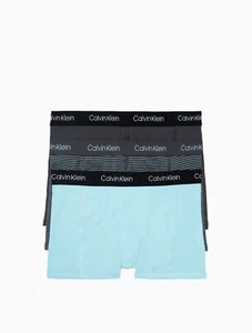 Calvin Klein Men's NP2167O911 Cotton Stretch 3 Pack Trunk Size XL - Picture 1 of 1