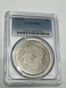 1921-S Silver Morgan Dollar - PCGS FR02 - Cert #50429733 - Picture 1 of 2