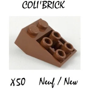 Lego 3747b - 50x Slope Inverted 33 3x2 - Marron / Reddish Brown - Neuf - Imagen 1 de 1