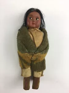 Vintage Skookum Papoose Indianerpuppe 7 Zoll groß - Bild 1 von 8