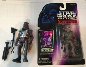 Star Wars POF2 Sombras del Imperio cardado con figura extranjera de 5 pulgadas CHEWBACCA - Imagen 1 de 7