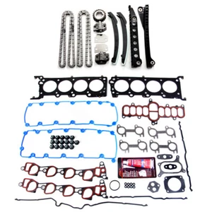 5.4L V8 EngineTiming Chain Kit Head Gasket Set For 97-99 Ford F/E-Series SD - Picture 1 of 19