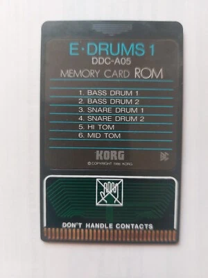 KORG DDC-A05 E-DRUMS 1 memory Card DDD-1, DDD-5 Drummachine Synthesizer - Bild 1 von 2