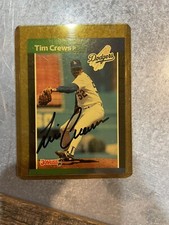 Tim Crews Autographed Signed 1989 Donruss Card #486 Los Angeles Dodgers 188352