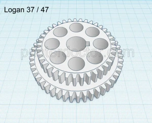 Torno Logan 9" 10" 11 37/47 dientes transposición métrica engranaje de nailon 5/8 diámetro hecho en EE. UU. - Imagen 1 de 5