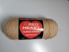 Red Heart Super Saver Yarn-Buff-8 Oz-100% Acrylic-NOS