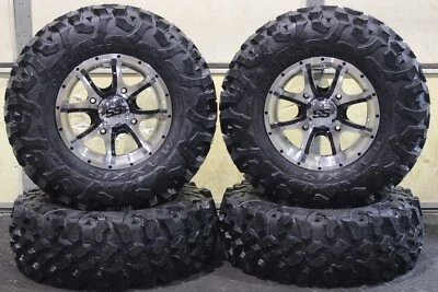 POLARIS SPORTSMAN 850 28" CARNIVORE RADIAL ATV TIRE 14" COBRA M/B WHEEL KIT POL1 - Image 1 of 4