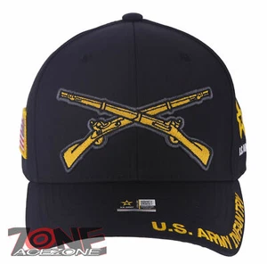 ¡NUEVO! GORRA GORRA DE PELOTA SOMBRERO NEGRO DE INFANTERÍA DEL EJÉRCITO DE ESTADOS UNIDOS BANDERA DE INFANTERÍA - Imagen 1 de 4