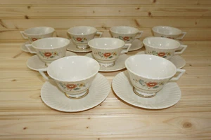 Lenox Temple Blossom (9) Cups, 2 1/2" & (9) Saucers, 5 3/4" (Box C) - Picture 1 of 10