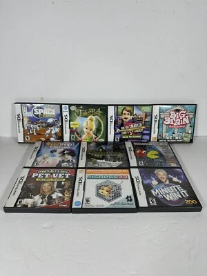 任天堂 DS CIB 游戏 10 件装拼图 Tinker Bell Petz Big Brain — 第 1/3 张图片