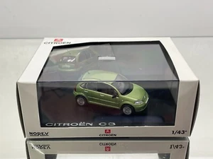 NOREV 155303 CITROEN C3 5 DOOR -GREEN MET. 1:43- GOOD IN DEALER BOX - Imagen 1 de 7
