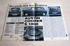 MOT 8739) Austin Mini Cooper S 1300 mit 78PS im TEST auf 4 Seiten