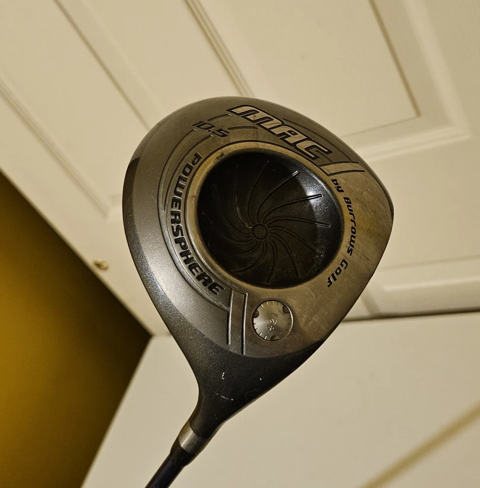 MAC POWER SPHERE 10.5° Hot Face Driver Burrows Golf RH Stiff Flex Graphite 45" - Image 1 of 4