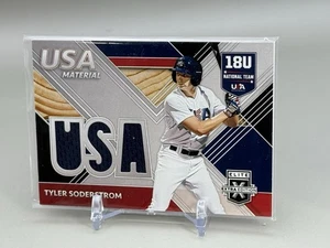 2020 Panini Elite Extra Edition #USAM-TS Tyler Soderstrom USA Material Black - Picture 1 of 2