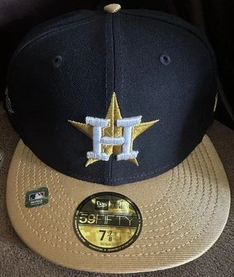 Houston Astros Black And Gold New Era Fitted Hat New #WorldSeries - Image 1 of 4