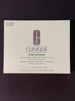 Clinique Fresh Pressed Daily Booster with Pure Vitamin C 10% - Set of 4 - NIB - Image 1 of 2