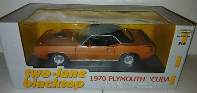 Ertl 1:18 Two-Lane Blacktop 1970 Plymouth 'Cuda 440 carro fundido '70 - Imagem 1 de 4