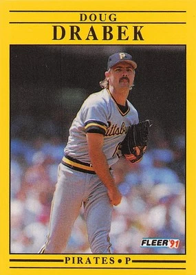 1991 Fleer #36a Doug Drabek - Image 1 of 2