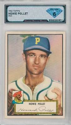 1952 Topps HOWIE POLLET #63 💎 DSG 6 EX/NM - Image 1 of 2