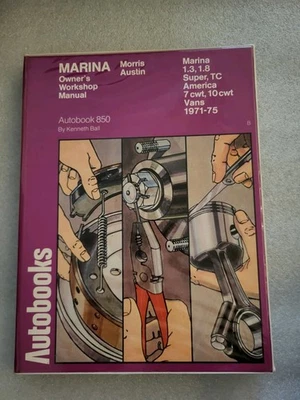 Autobooks Workshop Manual For Morris Marina 1971 To 1975 1.3 / 1.8 - Image 1 of 2