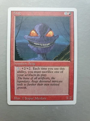 Atog , MTG Revised Ed. (1994) Common Red Creature NM - Image 1 of 2