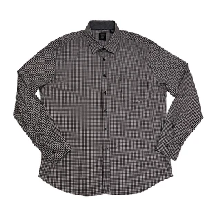 Michael Strahan Shirt , modern fit geometric XL 18-18.5 red blue Button up LS - Picture 1 of 7