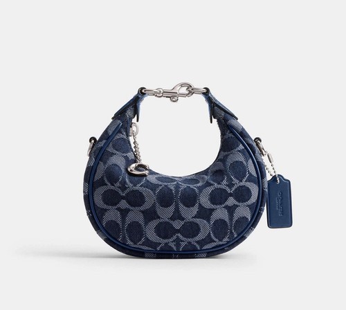Borsa Coach Jonie Denim CAO04 a tracolla nuova con etichetta