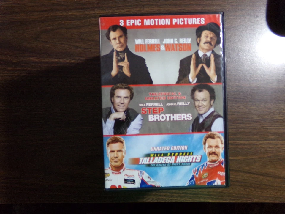 Holmes and Watson / Step Brothers / Talladega Nights (DVD, 3 FILM) - Image 1 of 1