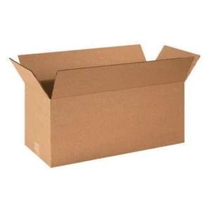 25 Pack 24x10x10" Long Corrugated Shipping Boxes ECT-32 Kraft Packing Cartons - Picture 1 of 4