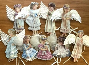 9 Bradford Editions Heaven's Little Angels Christmas Ornaments • GREAT CONDITION - Picture 1 of 19