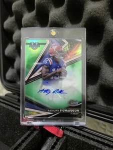 2022 Bowman’s Best University Anthony Richardson Green Refractor Auto /99 - Picture 1 of 2