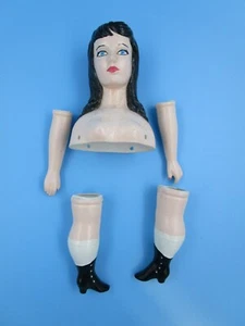 VINTAGE CHINA DOLL KIT - NO MARKINGS, HAND PAINTED - FREE SHIPPING! - Picture 1 of 3