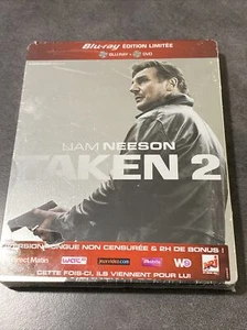 TAKEN 2 BLURAY + DVD STEELBOOK EDITION LIMITEE FRANCE LIAM NEESON NEUF - Imagen 1 de 3