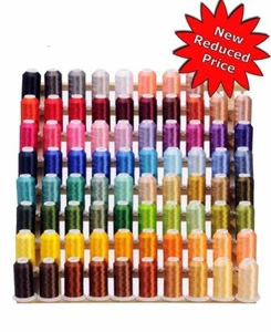New 80 Cones 550 Yards Each of Polyester Embroidery Threads - Picture 1 of 1